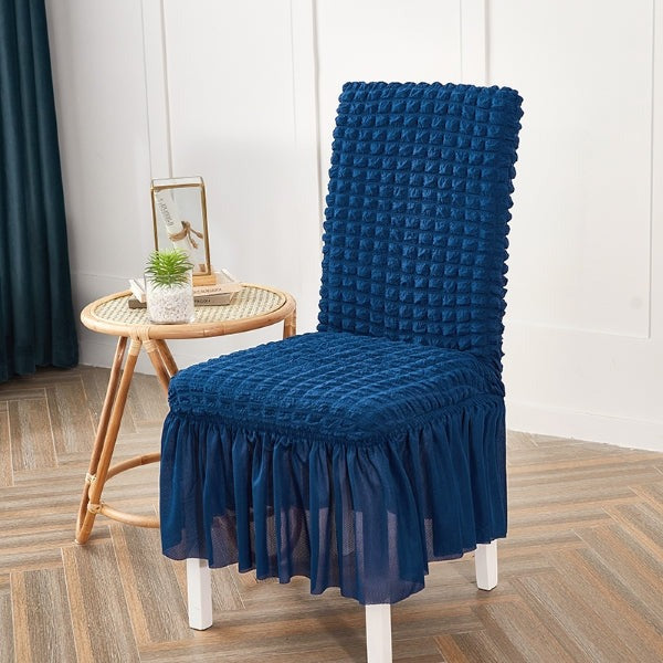 Turkish Style Chair Cover Blue Color