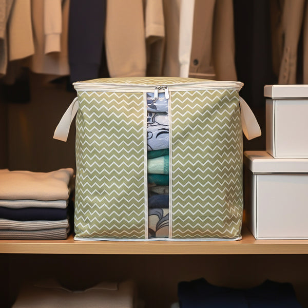 110 GSM Non Woven Storage Bag In Wavy Print